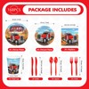 Greencian 168 Pcs Semi Truck Tractor Truck Party Decorations, Serves