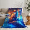 Fantasy Fox Blanket Fox in Space Throw Blanket Fox Gifts