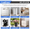 Tmyjfjingxi 16 Pack Clear Small Self Adhesive Appliance Caster Wheels