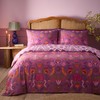 furn. Broderie Floral Reversible Duvet Cover Set, Damson