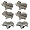 Cucumis 6Pcs Metal Unique and Cute Pig Knobs Animal Handle