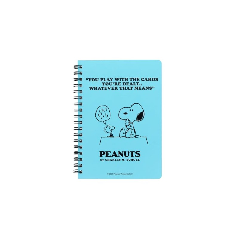 Sunstar Bungu S2643006 Snoopy Notebook, Ring Notebook, B6, Peanuts, American