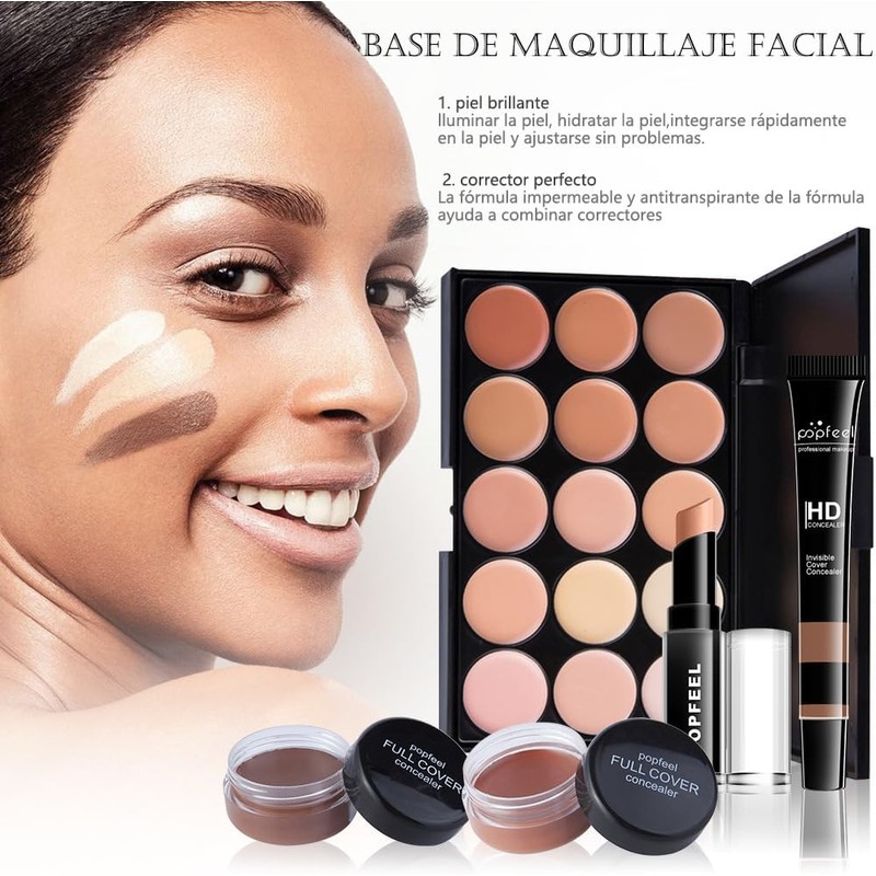 Kit de Maquillaje para Mujer 28 Piezas Principiantes y Profesionales