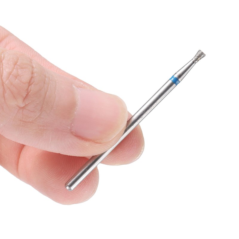 sourcing map 6pcs 120-140 Grits Diamond Grinding Bit 2mm Inverted