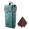 Fintie Double Eyeglass Case with Carabiner Hook, Portable Vegan Leather