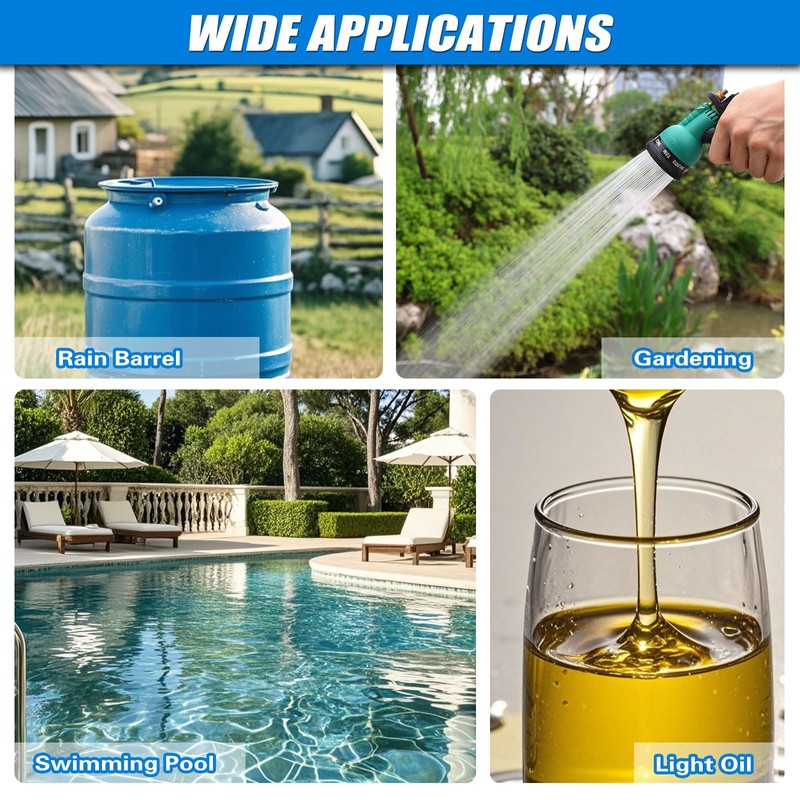 FIDISP Drill Pump for Water 12Pcs, 750 GPH Electric Drill