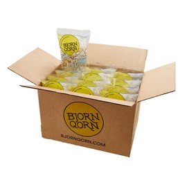 BjornQorn 12-Pack Cloudy (Salty) Popcorn - Vegan & Gluten-Free - Slow Roasted and Salted - (12 3oz bags)