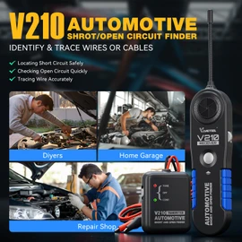 VDIAGTOOL V210 Wire Tracer Electrical Automotive Open & Short Finder Circuit Tester Circuit Breaker Finder Fault Probe Wire Tracker Electrical DC 6-42V