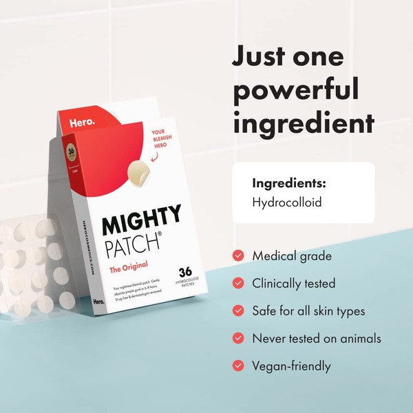 Mighty Patch™ Original patch from Hero Cosmetics - Hydrocolloid Acne