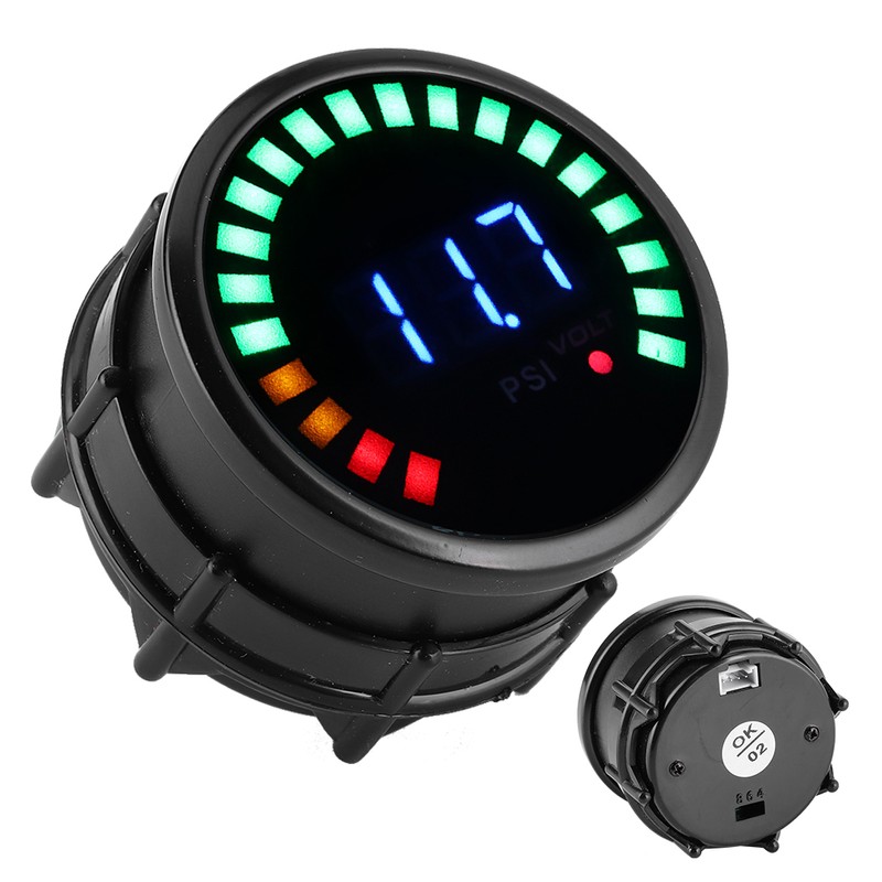 2in Digital Oil Pressure Gauge Meter 0‑120 PSI LED Display