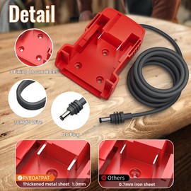 RVBOATPAT Starlink Mini Power Cable for 18V Battery, Power Adapter Converter with 3.28FT Starlink Mini DC 18AWG Power Cable