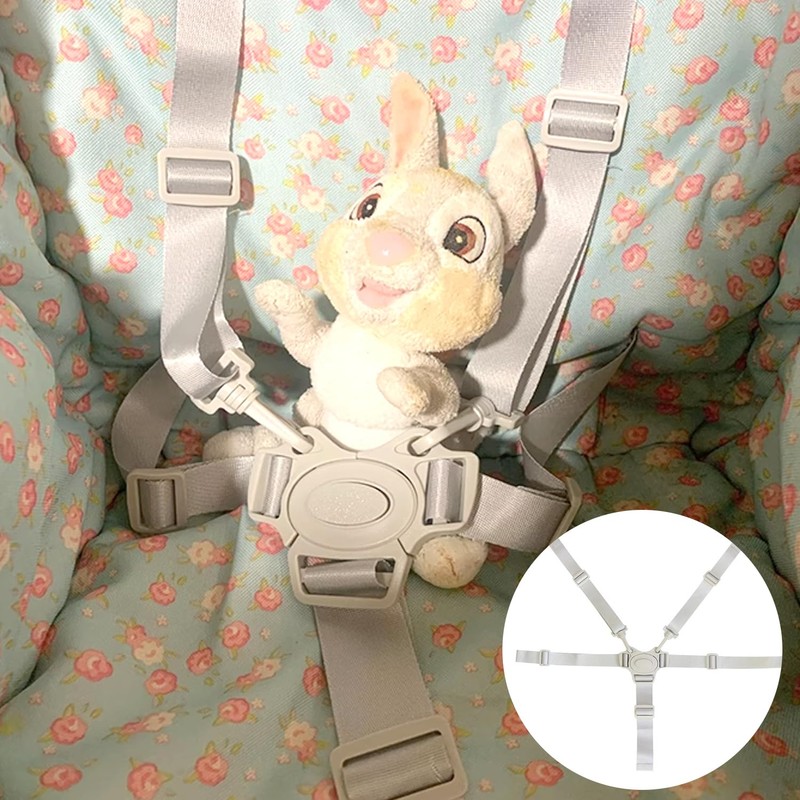 Universal High Chair Straps – Adjustable 5-Point Safety Harness for