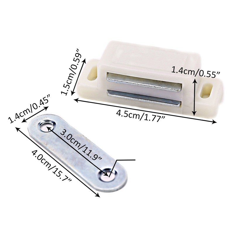10x Heavy Duty Cupboard Cabinet Door Magnetic Catch Latch Home