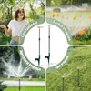 Funnymoom 2 Pack 3-arm Rotating Telescoping Sprinkler 360 Degree Swivel