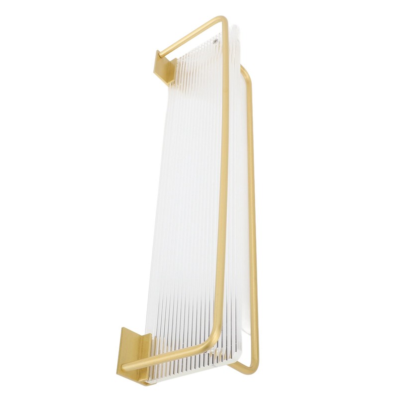 Bathroom Wall Shelf Space Aluminum and Acrylic Rustproof Punch Free