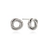 Round twist earrings OTE122207TSS stone color / 라운드 꼬임 귀걸이