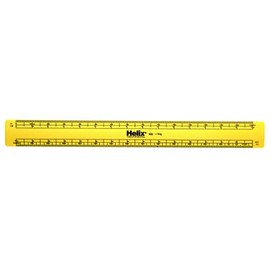 Helix Engineers Scale Ruler,Yellow, 30cm