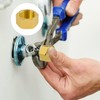 6 PCS Brass Pipe Caps with Rubber Gaskets - Hex
