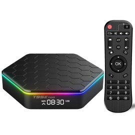 T95Z Plus Android TV Box 4GB+64GB Allwinner Quad-Core H618 6K HDR 10+ Wi-Fi 6 2.4G/5GHz, Bluetooth 5.0 USB2.0 Android Box 2024