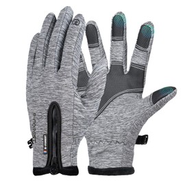 RooRuns Cycling Gloves, Lightweight Touch Screen Gloves, Thermal Gloves, Non-Slip Winter Gloves, Driving Gloves, Running Gloves, Waterproof Gloves for Men and Women