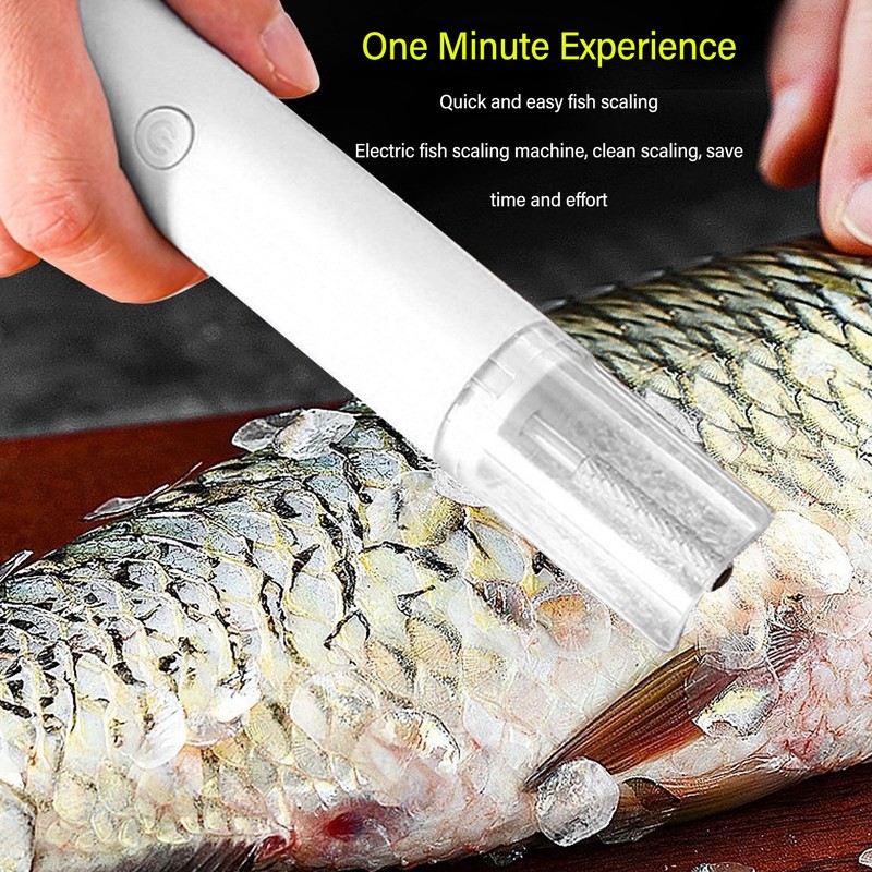 Electric Fish Scaler Automatic Handheld Quick Efficient ABS Stainless Steel