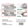 DEWOO 10-Sheet Peel and Stick Backsplash Wall Tiles for Kitchen