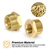 Brass Reducer, 3/8 Inch Male Thread x 1/8 Inch Female