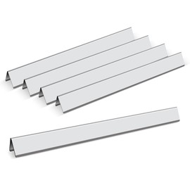 Zemibi 21.5" Flavorizer Bars Replacement for Weber 7534, Weber Spirit 200 Series E-200 S-200 E-210 S-210 with Side-Controls, Spirit 500, Genesis Silver A, Stainless Steel Flavor Bars, 5 Pack