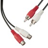 TENINYU 10 Feet AV Extension Cable RCA Stereo Audio Cable,