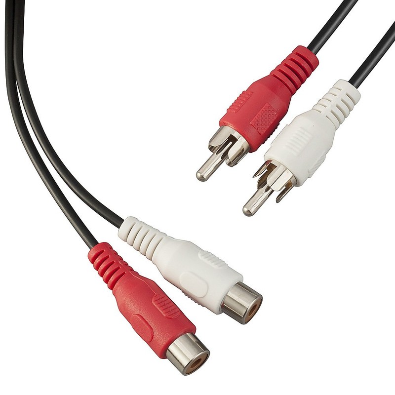 TENINYU 10 Feet AV Extension Cable RCA Stereo Audio Cable,