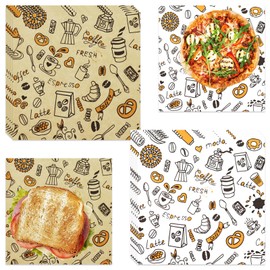 400 Pcs Food Paper Sheets, 7"x7" Premium Deli Paper Sheets, Water & Grease Resistant, Greaseproof Liners for Food Boats, Food Basket Sheets for BBQ, Picnic, Tray Liner