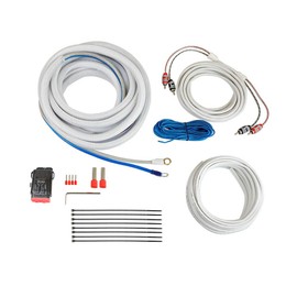Cerwin Vega CAKM82 8 Gauge Marine Audio Amplifier Installation Kit Complete 20ft Waterproof Amp Wiring Set with RCA Speaker Cable and Connectors