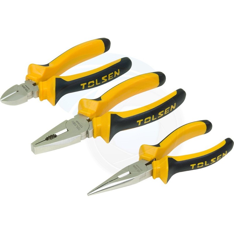 Tolsen 3pce Plier Set Heavy Duty