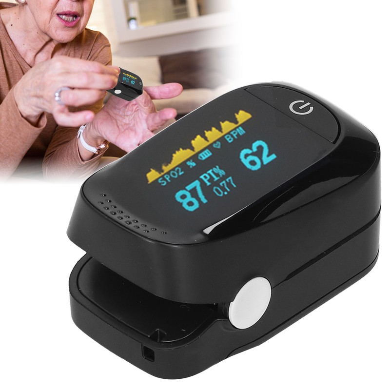 Infrared Measurement OLED Fingertip Pulse Oximeter Blood Oxygen Saturation Monitor