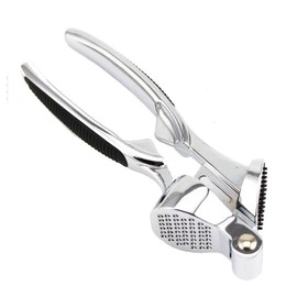 Royal Cuisine Stainless Steel Garlic Press Professional Kitchen Heavy Duty Garlic Crusher Easy to Clean and Durable (Garlic Press)