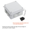 LeMotech ABS Plastic Dustproof Waterproof IP65 Junction Box Universal Electrical