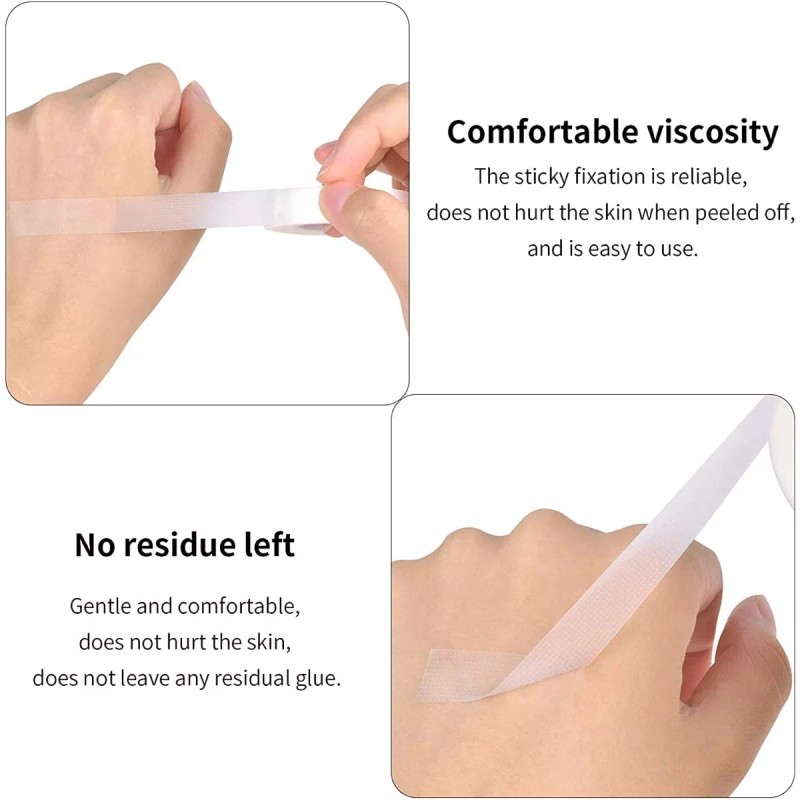 Bueatycon Cinta Extension Pestañas Micropore Transpirable 5pcs