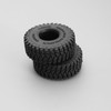 ECSiNG 4Pcs Simulation Crawler Tires Compatible with TRX4M SCX24 AX24