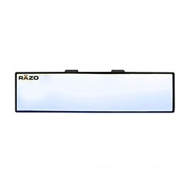 Car Mate Razo RG20 10.6" Black Frame Wide Angle Flat Rear View Mirror - Pack of 1