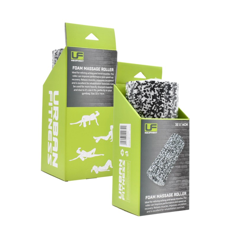 Ufe Unisex' s Foam Massage Roller, Black, One Size