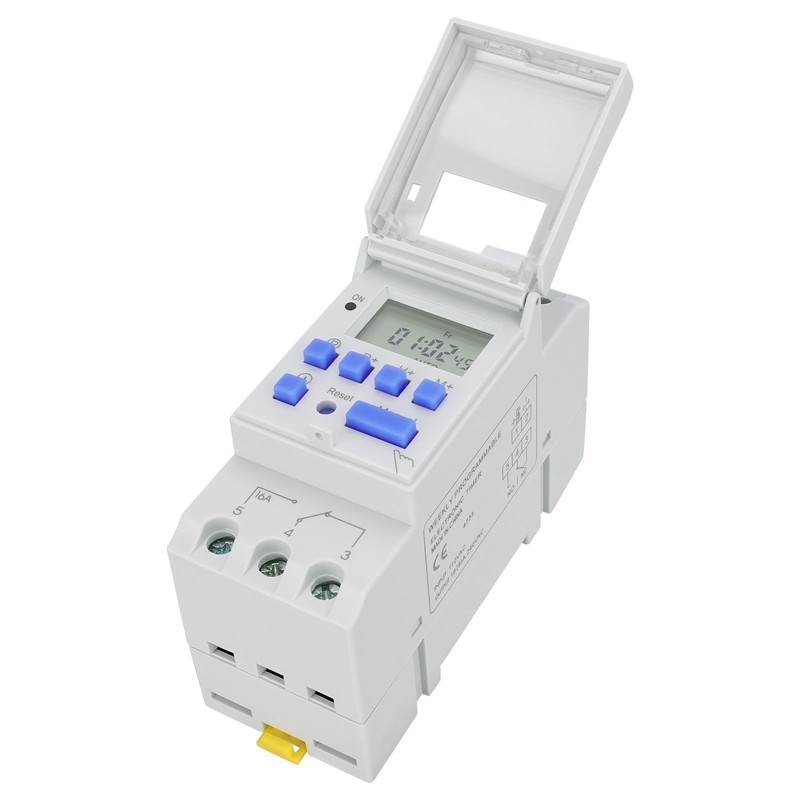 Weasch Timer Switch, THC15A, DC/AC 24V 16Amp, Digital LCD Power