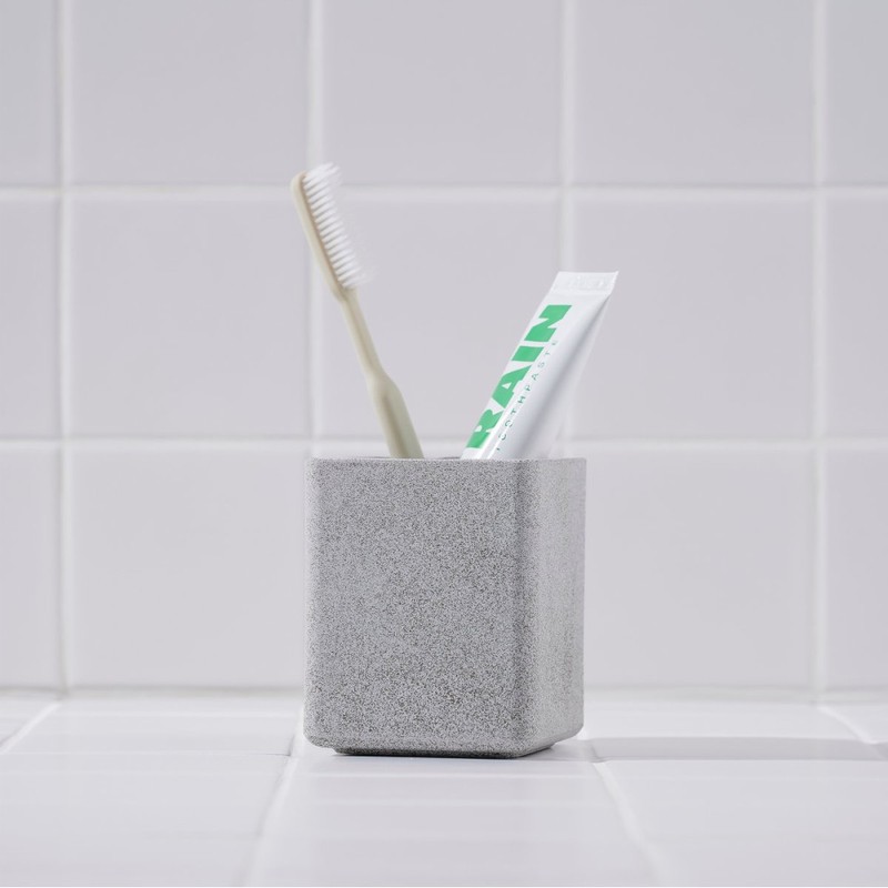 JAJU [JAJU] Diatomaceous Earth Square Multi-purpose Holder Gray