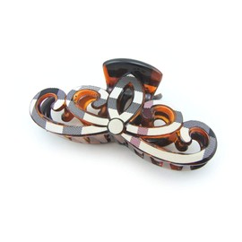 Meilliwish Elegant Large Women's Ponytail Holder Hair Clip (D101) (Crown Black)