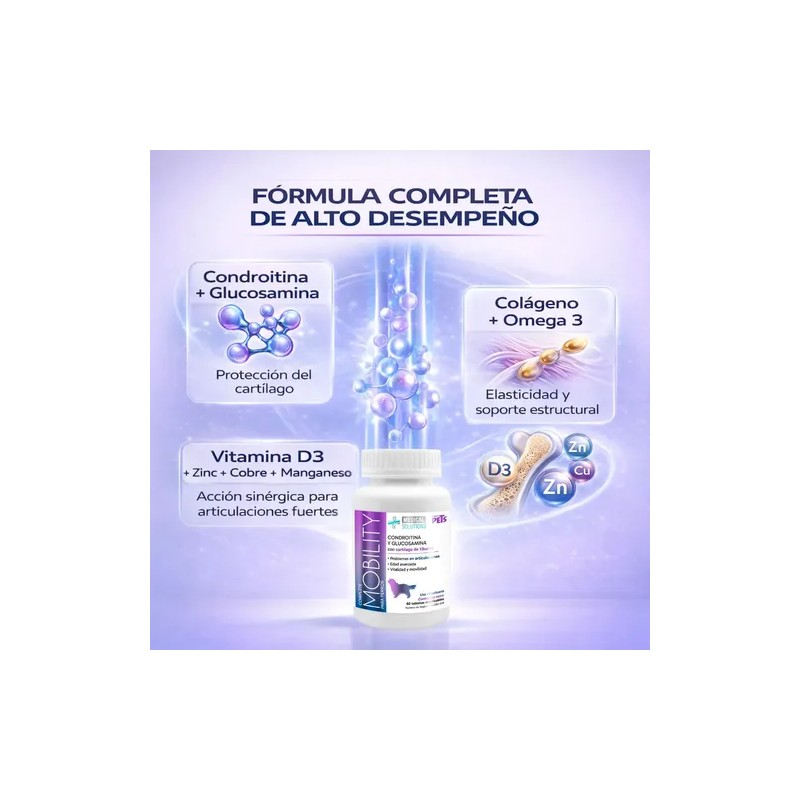 Complete Mobility Perros C/condroitina Y Glucosamina 60 Tab