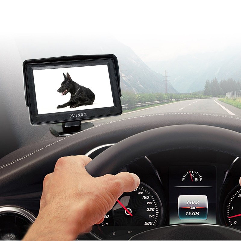 Backup Camera and Monitor System, License Plate Rear View Camera