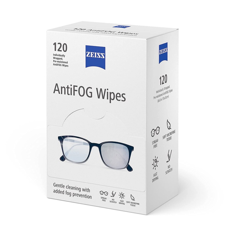 ZEISS AntiFOG wipes, 120 count
