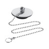 Bath Tub Stopper with Chain, Stainless Steel Panel Thickened Kitchen