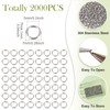 2000 Pcs Stainless Steel Jump Rings 7 mm for Jewelry