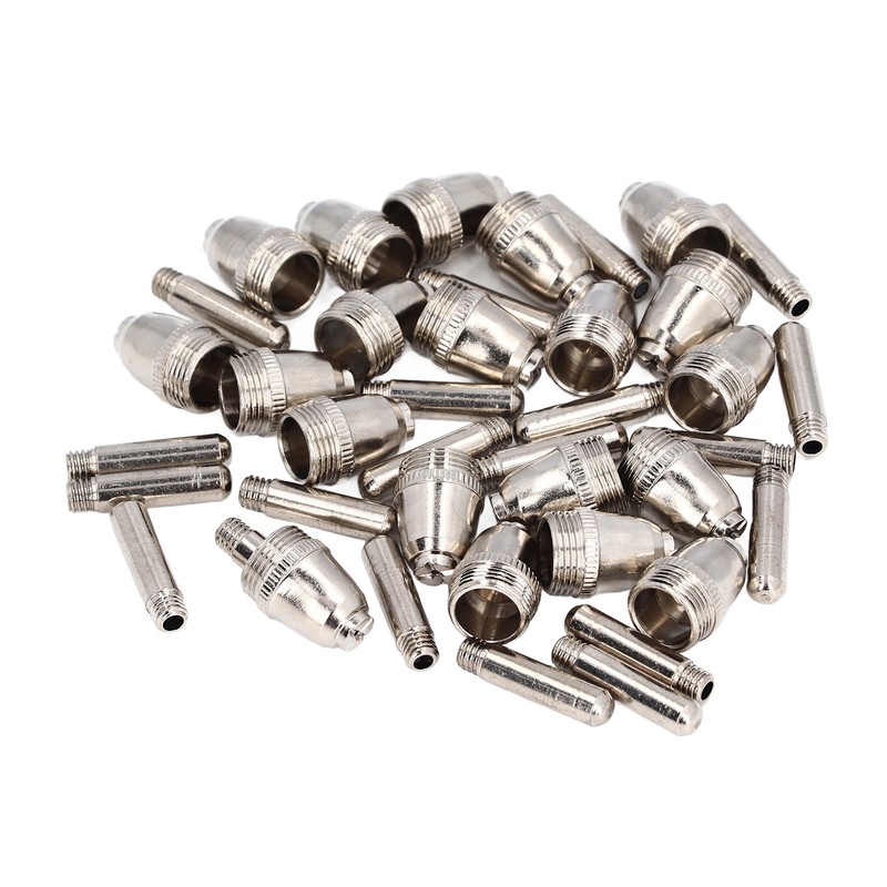 54 Pieces Plasma Cutter Torch Parts Electrode Nozzle Set Ceramic