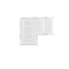 8pcs LED Strip Light Connector Professional Transparent 3Pin L Shaped